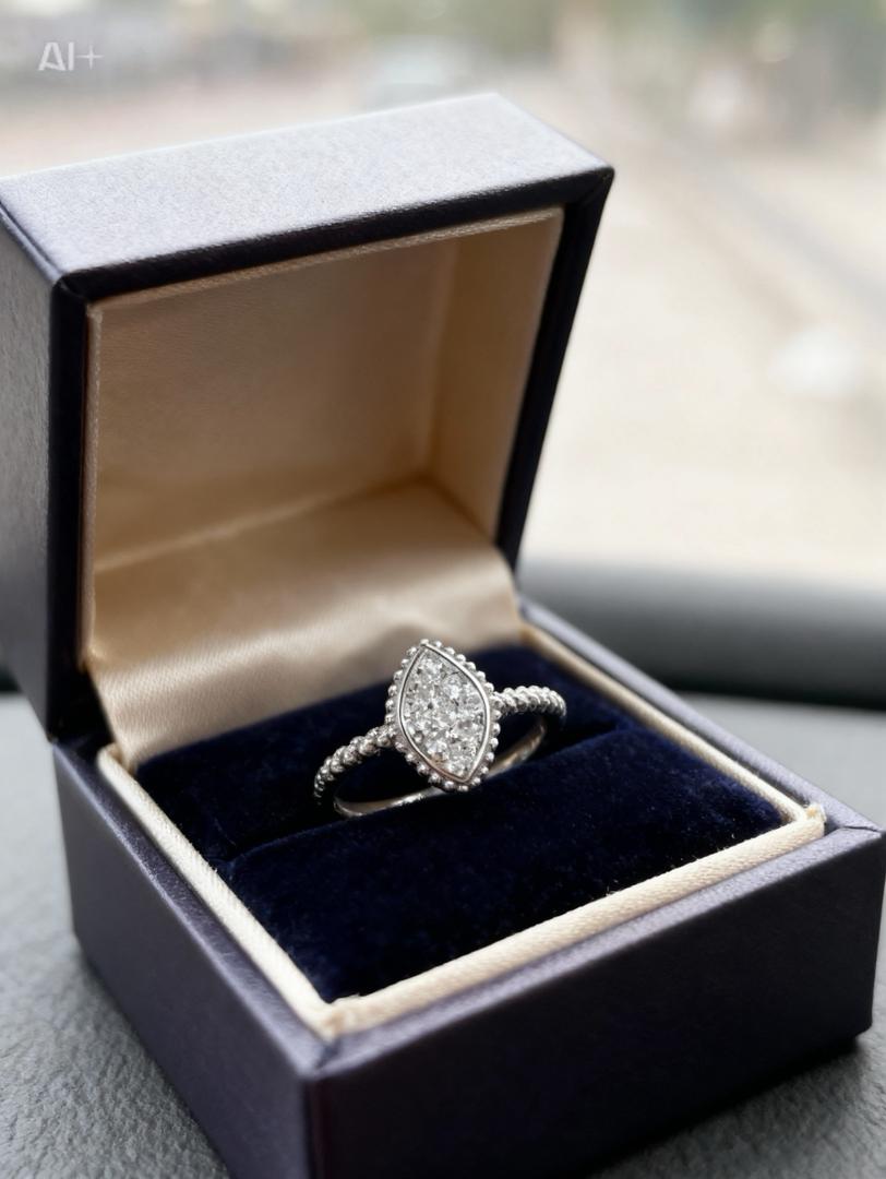 Bague Femme Argent 925 Forme Goutte - Raffinée et Classe