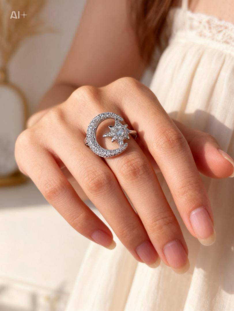 Bague Femme Argent 925 Luxe - Élégante Quotidien et Événement