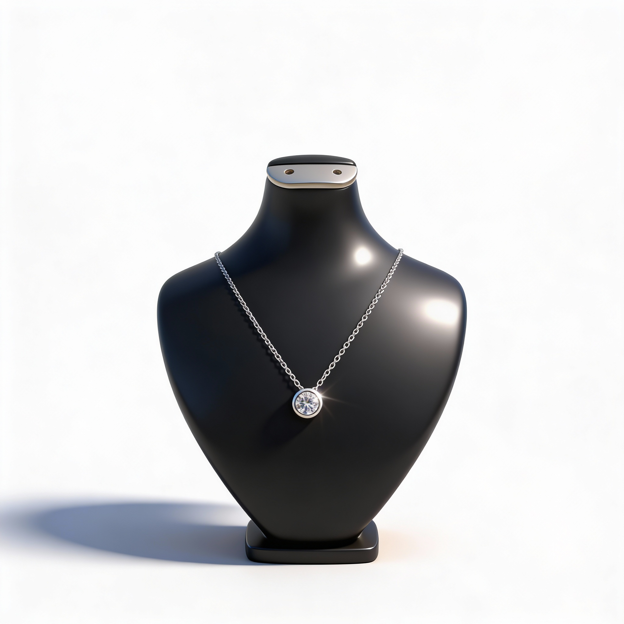 COLIER Solitaire arg 925s